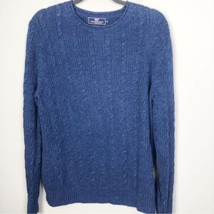 VINEYARD VINES | Dark Blue Cable Knit Chunky Sweater Men’s Size Medium